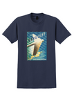 Deruluft Berlin-Moscow T-Shirt - Vintage Stylized Aircraft Poster - Navy
