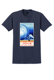 KLM El Mundo Entero T-Shirt - Vintage Globe Poster - Navy