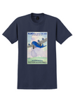 KLM Flying Dutchman T-Shirt - Vintage Fokker Trimotor Poster - Navy