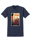 Pan Am Britain T-Shirt - Vintage Horse Guards Poster - Navy