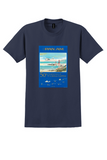 Pan Am China Clipper T-Shirt - 50th Anniversary Golden Gate Poster - Navy