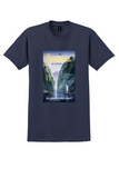 Pan Am Scandinavia T-Shirt - Vintage Fjord Poster - Navy