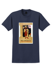 Pan Am Mexico T-Shirt - Kauffer Festivals Old and New Poster - Navy