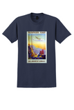 Pan Am Transpacific T-Shirt - Lawler Flying Boat Poster - Navy
