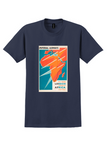 Imperial Airways Africa T-Shirt - Vintage Africa Map Poster - Navy