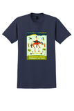 Philippine Air Lines T-Shirt - Vintage Mabuhay Folk Dance Poster - Navy