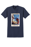 Pan Am Guatemala T-Shirt - Lawler Wings to Guatemala Poster - Navy