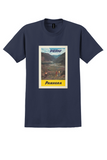 Panagra Peru T-Shirt - Vintage Andes Valley Poster - Navy