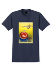 Qantas Empire Airways T-Shirt - Vintage 1938 Flying Boat Poster - Navy