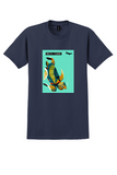 Qantas Pacific Islands T-Shirt - Vintage Sea Turtle Poster - Navy