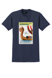 Pan Am Scandinavia T-Shirt - Vintage Viking Longship Poster - Navy