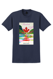 Royal Air Maroc Montreal T-Shirt - Vintage Maple Leaf Poster - Navy