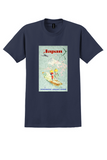 SAS Japan T-Shirt - Vintage Mountain Path Poster - Navy
