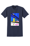 Sabena USA T-Shirt - Vintage Skyscraper Poster - Navy