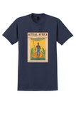 Actual Africa T-Shirt - Vintage Frank Vincent Exploration Poster - Navy