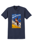 US Navy Milwaukee T-Shirt - Kreuter "Let's Go Milwaukee" Poster - Navy