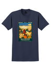 Algérie T-Shirt - Vintage PLM Hivernage Market Poster - Navy