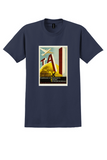 TAI T-Shirt - Vintage 1950 Airliner Poster - Navy