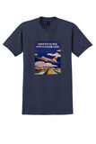 Thai Airways T-Shirt - Vintage-Style "Smooth as Silk" 747 Poster - Navy