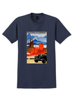 Germany T-Shirt - Vintage Motoring in Germany Poster - Navy