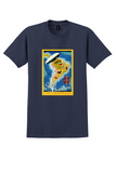 South America T-Shirt - Vintage Spirit of Adventure Poster - Navy