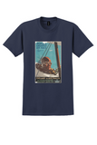 MacRobertson Air Race 1934 T-Shirt - Trompf Pilot Poster - Navy