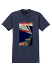 Transadriatica Venezia-Roma T-Shirt - Vintage Red Plane Poster - Navy