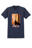 Venezia T-Shirt - Vintage Italian Travel Poster - Navy