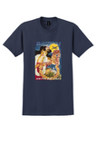 United Air Lines Hawaii T-Shirt - Vintage Flower Lei Poster - Navy