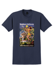 United Air Lines Southern California T-Shirt - Vintage Sunshade Poster - Navy