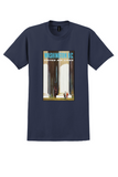 United Air Lines Washington D.C. T-Shirt - Galli Lincoln Memorial Poster - Navy