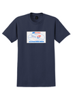 AMA Air Express T-Shirt - Vintage Den Enda Raka Vagen Bag Sticker - Navy