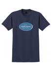 Alaska Airlines T-Shirt - Vintage Route of the Starliners Oval Sticker - Navy