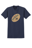Alaska Airlines T-Shirt - Vintage Shipped by Air Freight Label - Navy