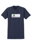 Alitalia T-Shirt - Vintage Alitalia and ATI 1993 Calendar Sticker - Navy