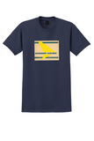 Allegheny Airlines T-Shirt - Vintage Formerly All American Airways Sticker - Navy