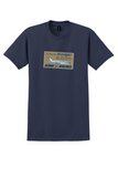 Aloha Airlines T-Shirt - Vintage Alohajet BAC One-Eleven Sticker - Navy