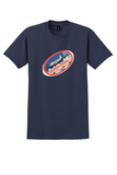 American Airlines T-Shirt - Vintage The Flagship Fleet DC-3 Bag Sticker - Navy