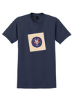 American Airlines T-Shirt - Vintage Mail Passengers Express Seal Sticker - Navy