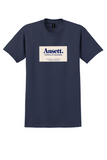 Ansett T-Shirt - Vintage Airlines of Australia London Office Sticker - Navy