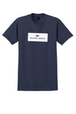 Atlantic Airways T-Shirt - Vintage Bird Logo Bag Sticker - Navy