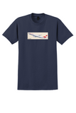 Austrian Airlines T-Shirt - Vintage Airbus A340 Bag Sticker - Navy