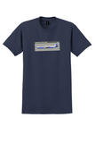 Boeing 767-300 T-Shirt - Vintage Profile Bag Sticker - Navy