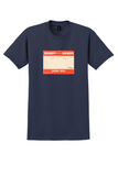 Braniff International T-Shirt - Vintage Board Mail Label - Navy