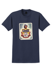 Braniff International T-Shirt - Vintage El Conquistador Bag Sticker - Navy