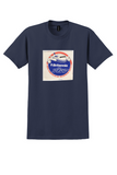 Britannia Airways T-Shirt - Vintage 767 New Dimension Sticker - Navy