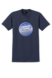 Britannia Airways T-Shirt - Vintage No. 1 Holiday Airline Sticker - Navy