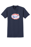 British Air Ferries T-Shirt - Vintage BAF Southend Jersey Guernsey Sticker - Navy