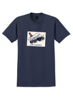 Canadian Airlines T-Shirt - Vintage I Fly Canadian 747 Bag Sticker - Navy