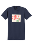 Cathay Pacific T-Shirt - Vintage Cathay Cargo Cares Bag Sticker - Navy